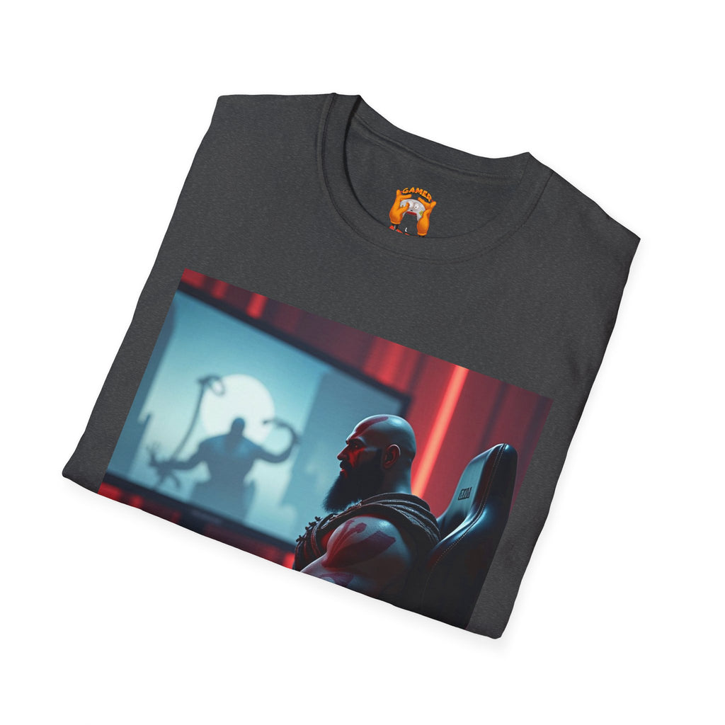 Copy of Gaming T-Shirt - Kratos Playing GOD OF WAR