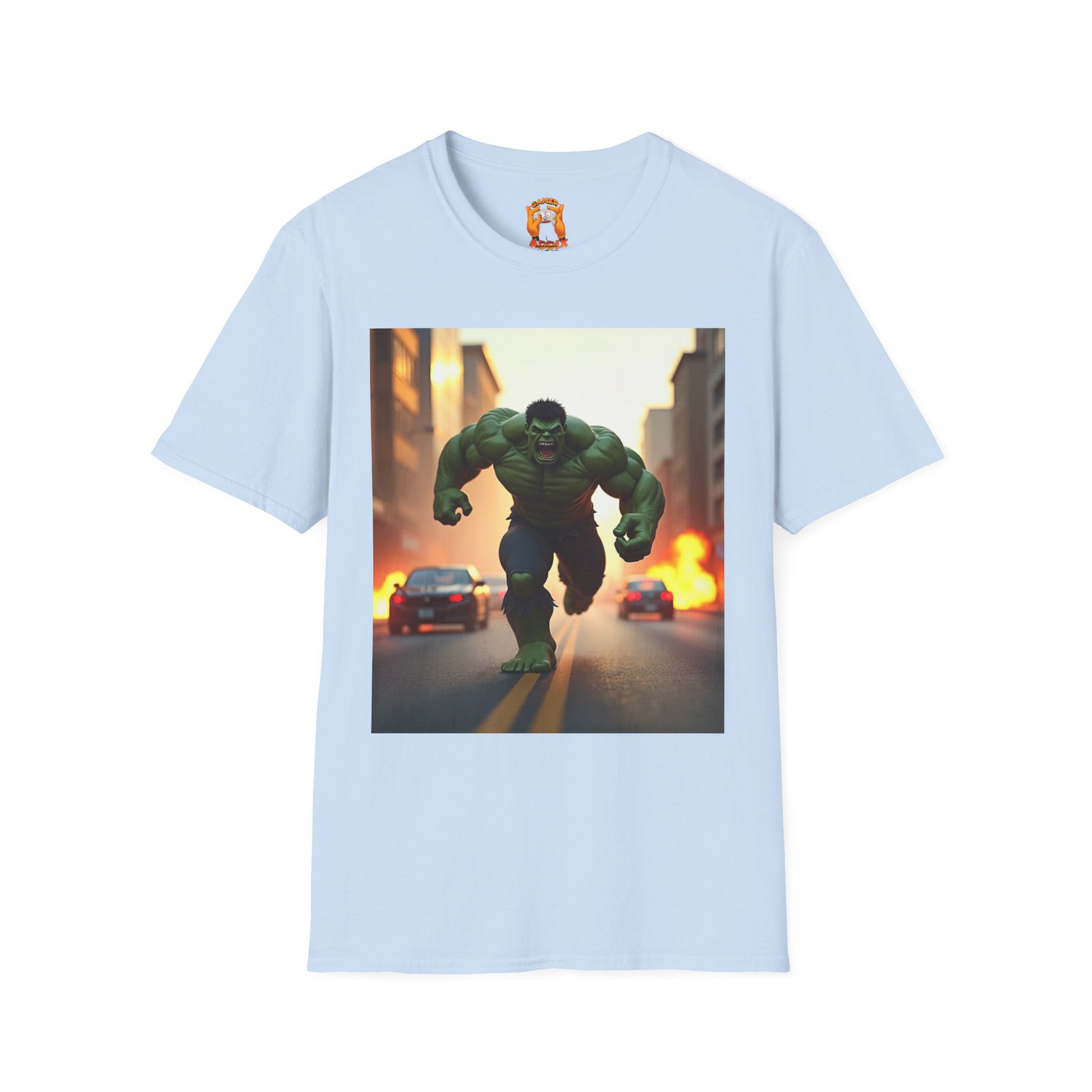 Hulk Graphic Tee - Unisex Softstyle T-Shirt, Casual Wear, Marvel Fan Gear, Birthday Gift, Everyday Outfit, Comic Lover Apparel