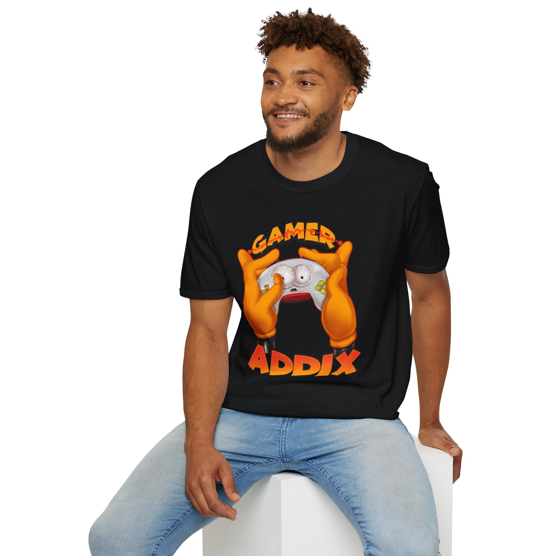 Gamer Addix T-Shirt | Unisex Softstyle Tee for Gaming Enthusiasts | Playful Gift for Gamers | Casual Wear, Birthday, Game Night, [...]
