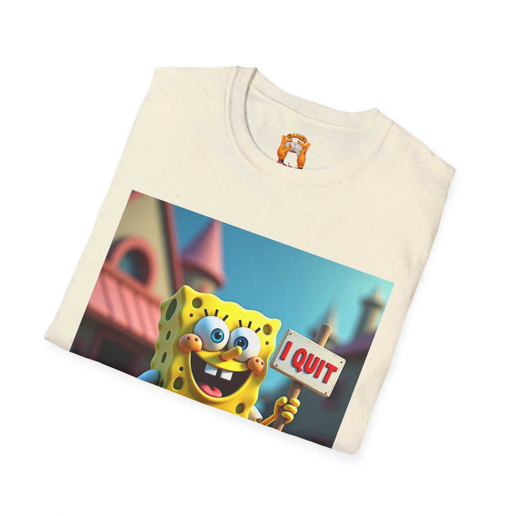 Funny SpongeBob T-Shirt, Ideal for Fans, Casual Wear, Gifts for Kids and Adults, Quirky Humor Tee, Fun Summer Outfit
