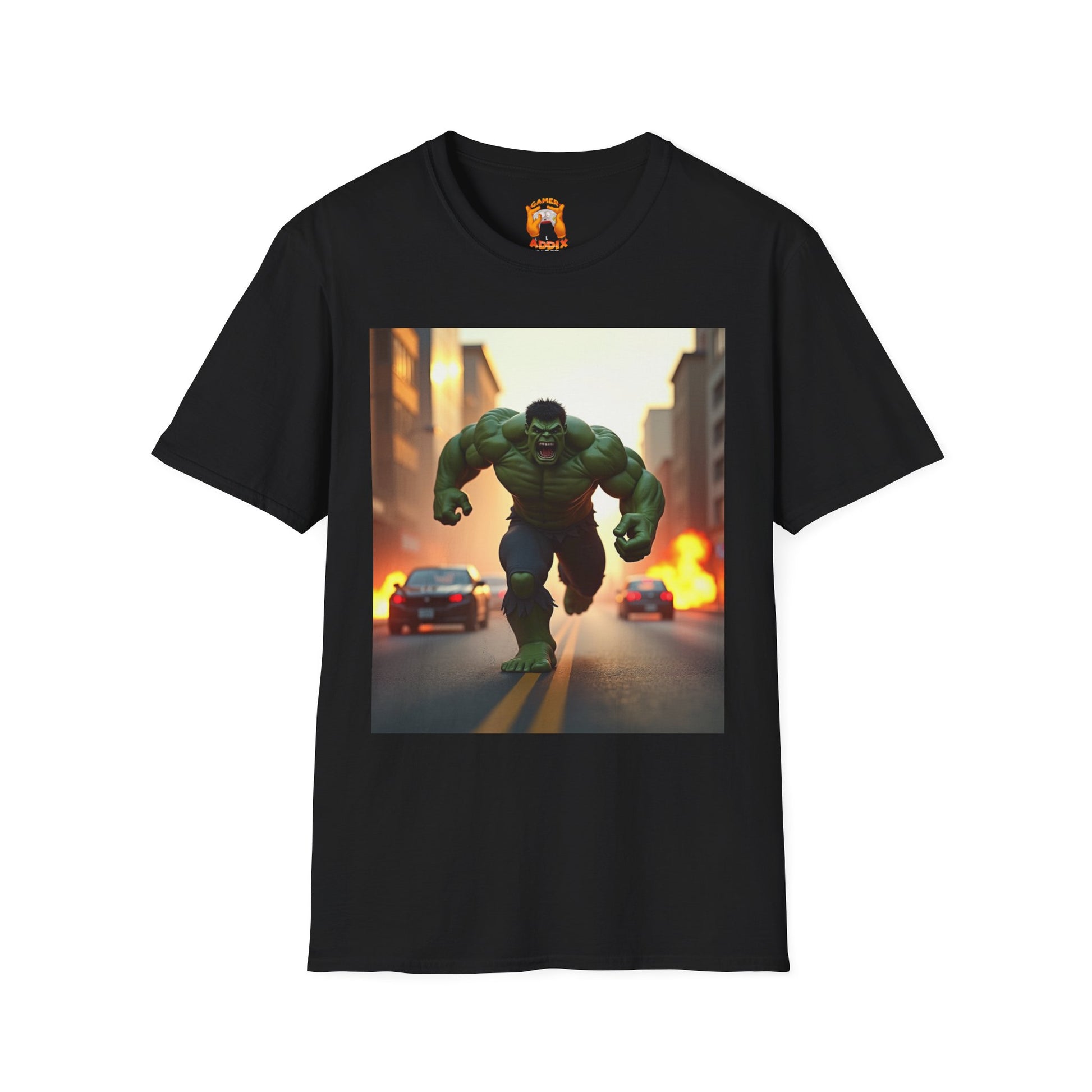 Hulk Graphic Tee - Unisex Softstyle T-Shirt, Casual Wear, Marvel Fan Gear, Birthday Gift, Everyday Outfit, Comic Lover Apparel