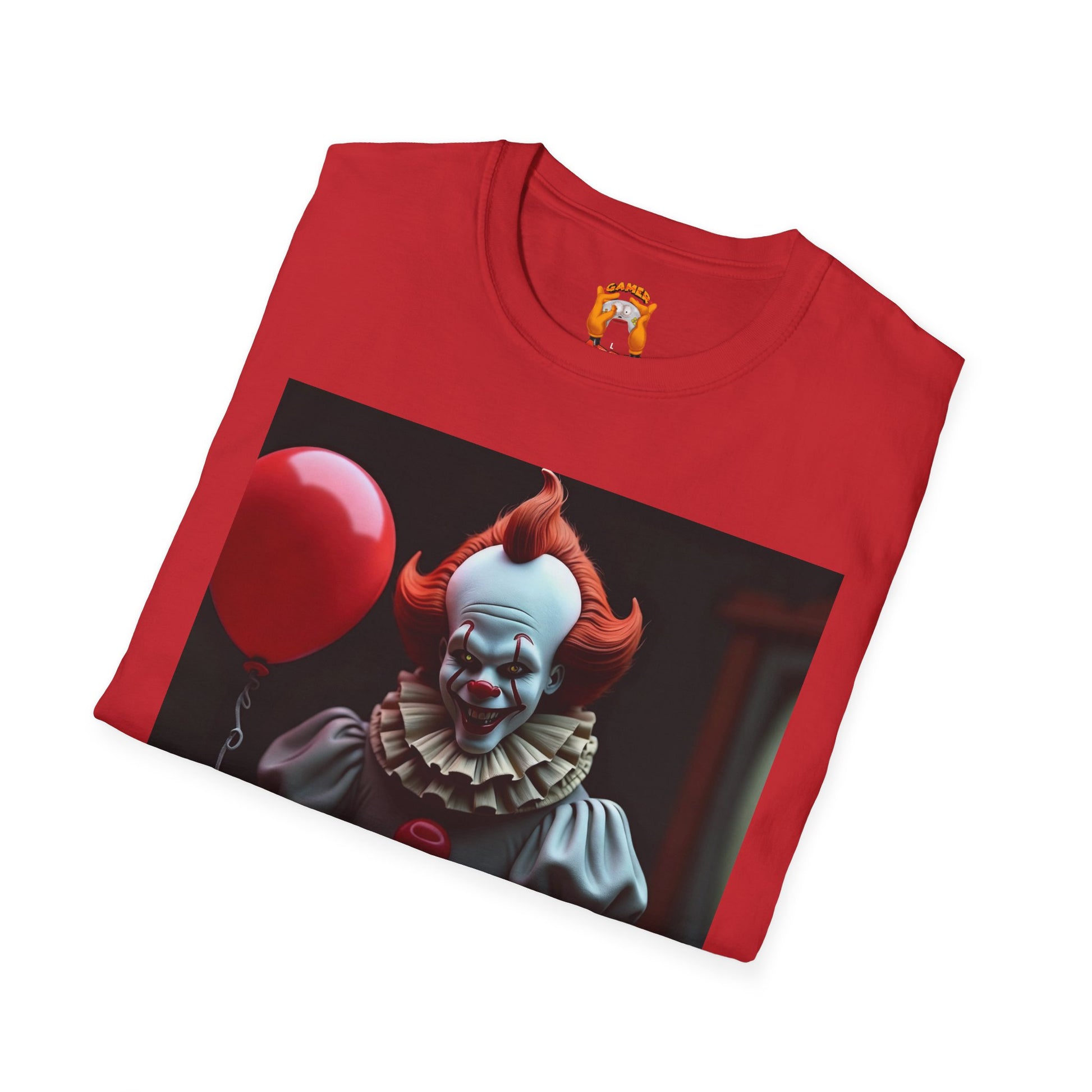 Horror Clown T-Shirt — Pennywise Gaming Clown Graphic Tee