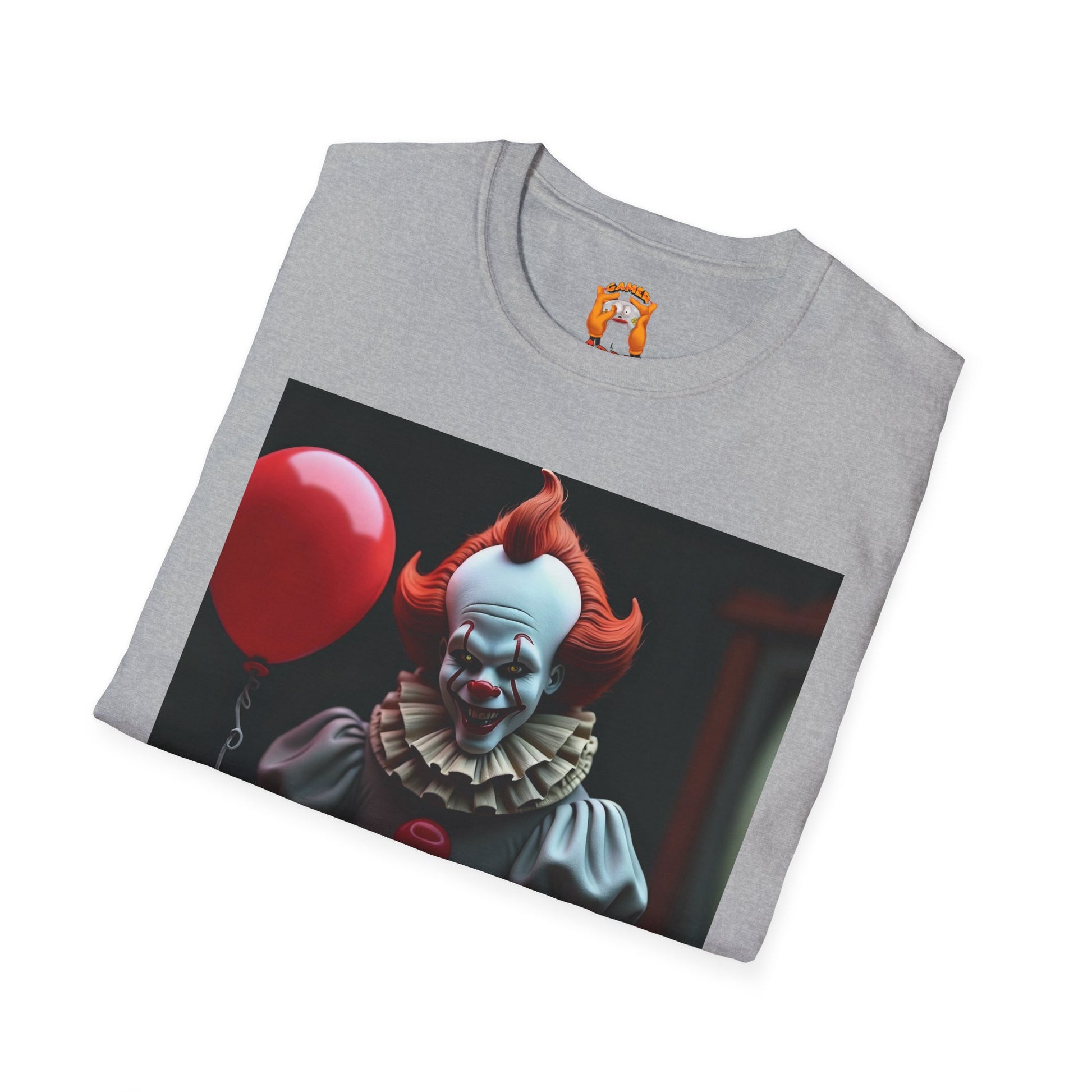 Horror Clown T-Shirt — Pennywise Gaming Clown Graphic Tee