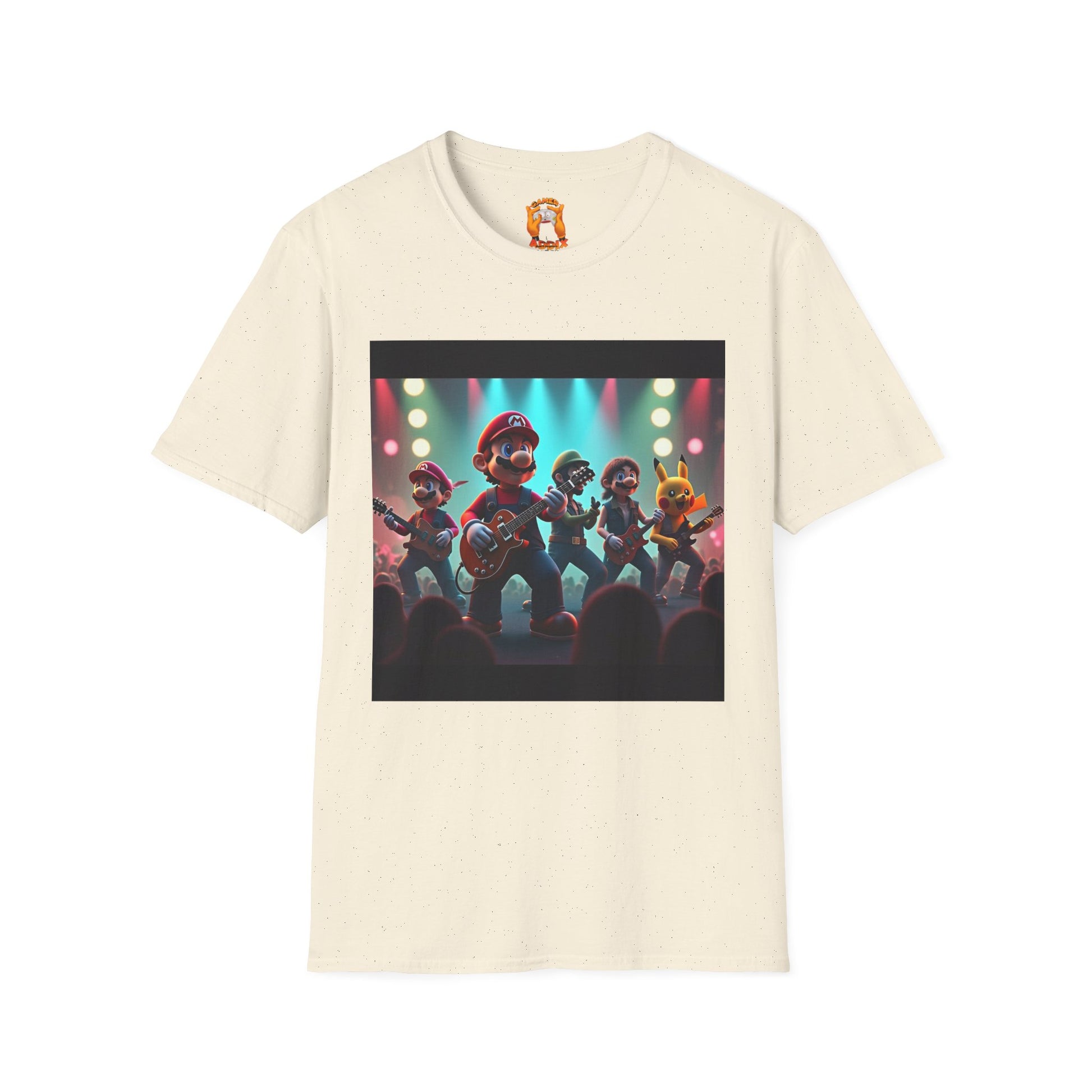 Rockstar Vibes T-Shirt, Retro Gaming Theme, Music Lover Gift, Unisex Tee for All Ages, Fun Family Outings, Casual Everyday Wear