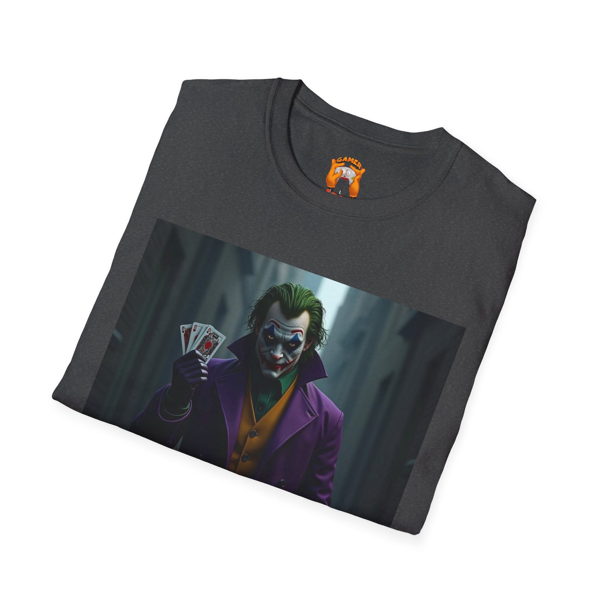 Joker Graphic T-Shirt, Unisex Tee, Geek Style Top, Comic Fan Apparel, Unique Gift for Him/Her, Halloween Costume Shirt