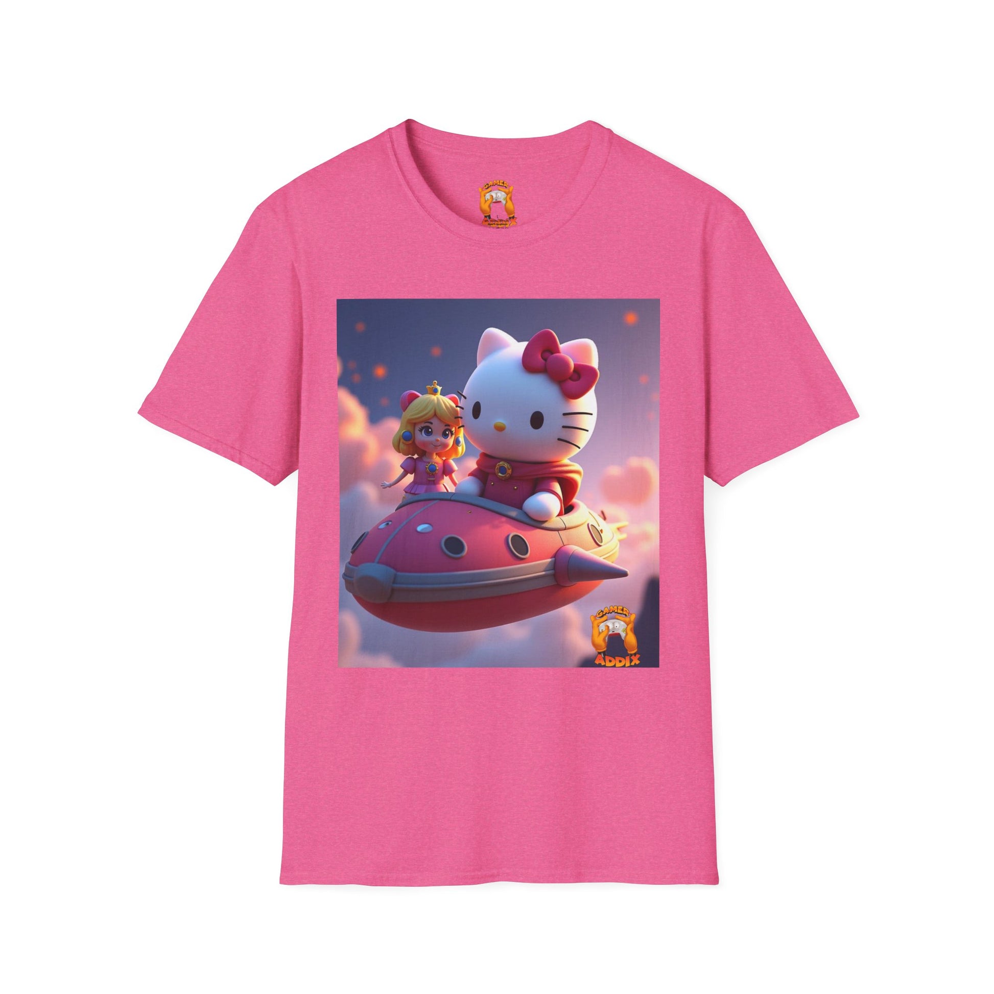 Cute Hello Kitty Graphic Tee,  T-Shirt, Kawaii Fashion, Anime Gift, Casual Wear, Comfortable Everyday Shirt