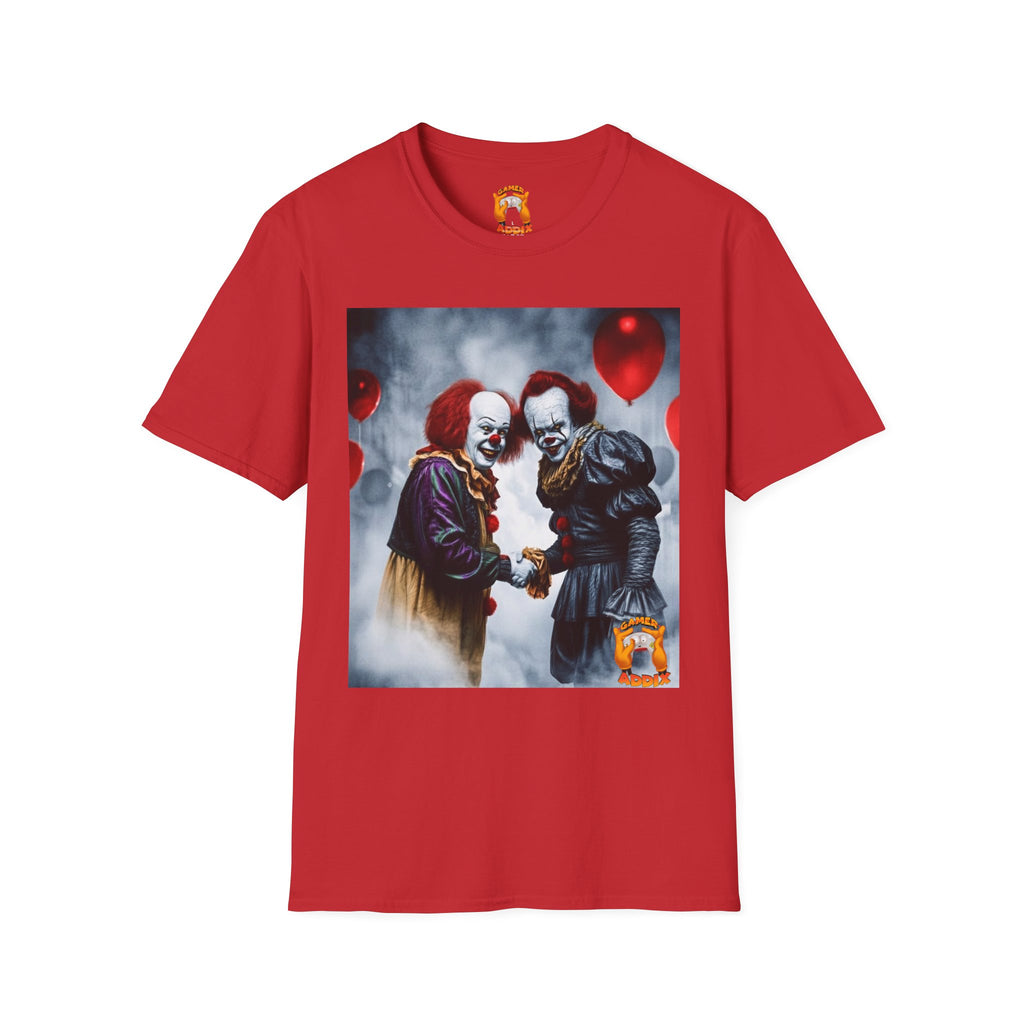 Clown Duel Graphic T-Shirt — “Derry” Horror Movie Inspired Tee