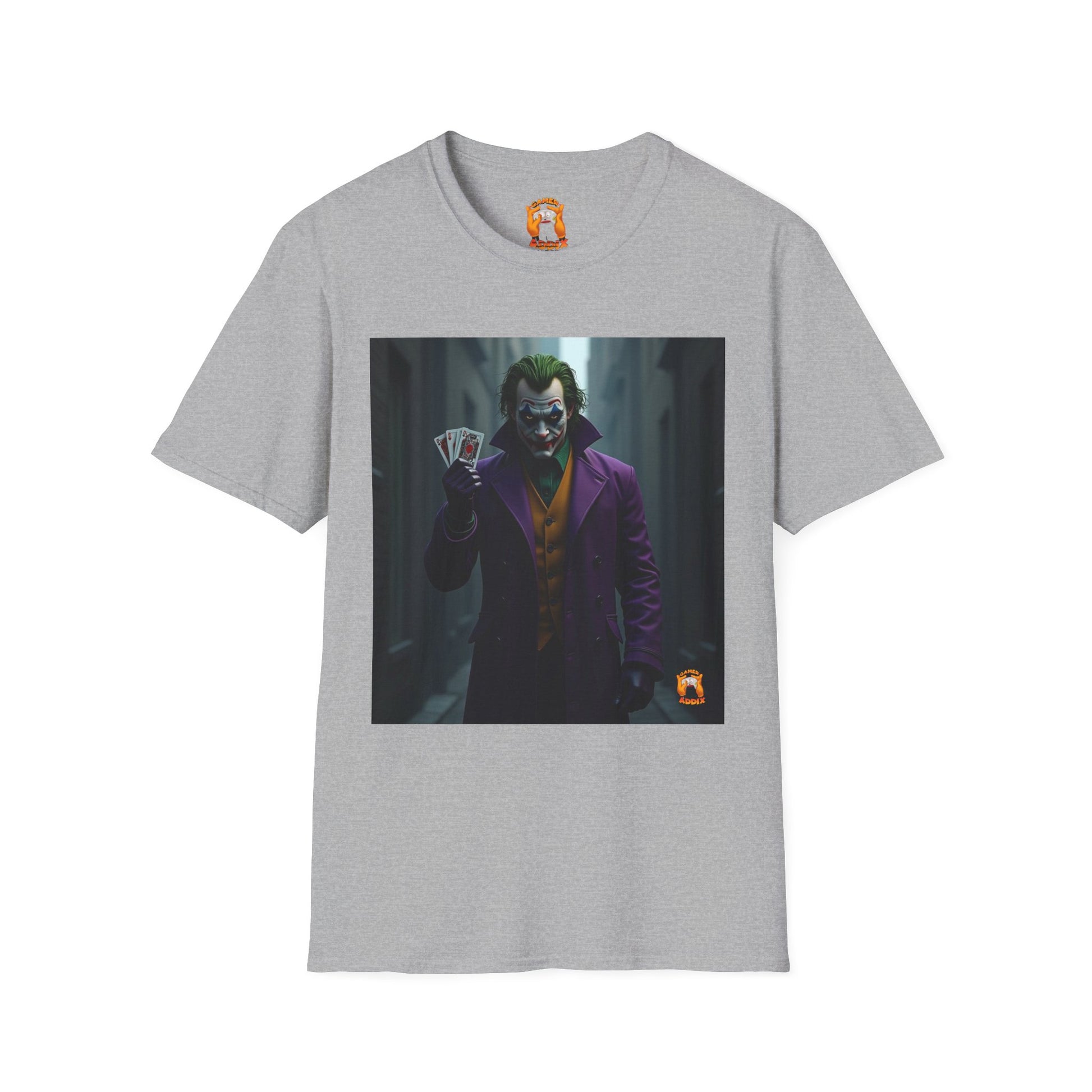 Joker Graphic T-Shirt, Unisex Tee, Geek Style Top, Comic Fan Apparel, Unique Gift for Him/Her, Halloween Costume Shirt