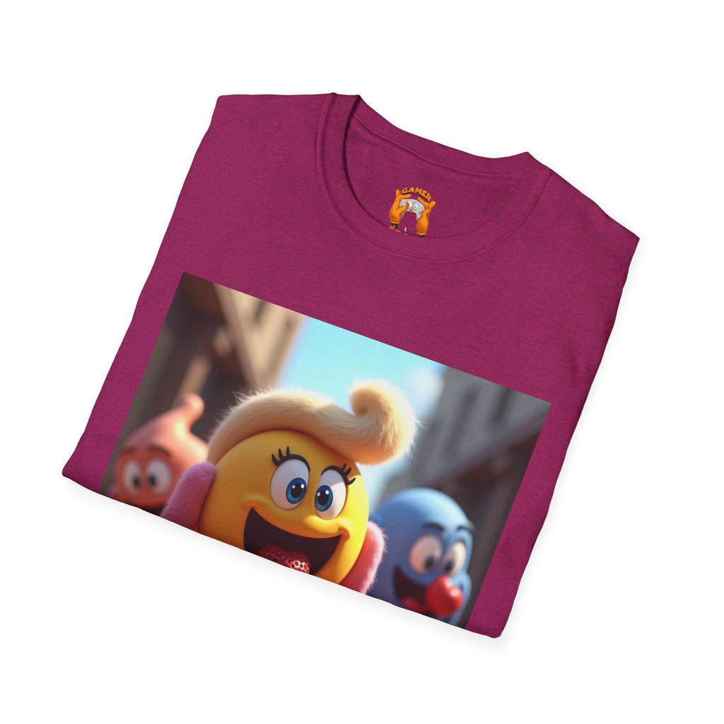 Mz. P MAN Cute Cartoon Character  Softstyle T-Shirt, Fun Graphic Tee for Kids and Adults, Gift for Birthdays, Holidays, or Just Because!