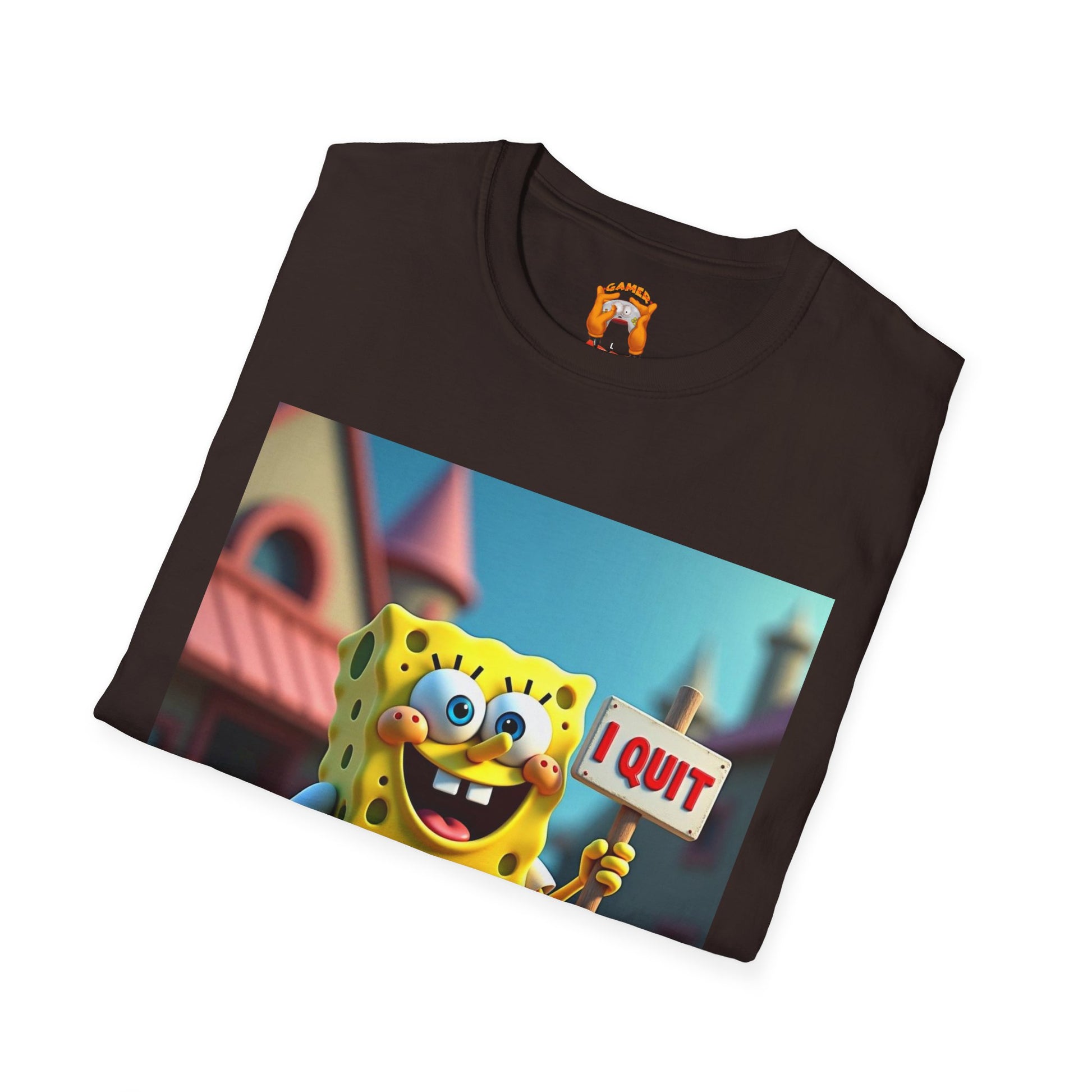 Funny SpongeBob T-Shirt, Ideal for Fans, Casual Wear, Gifts for Kids and Adults, Quirky Humor Tee, Fun Summer Outfit