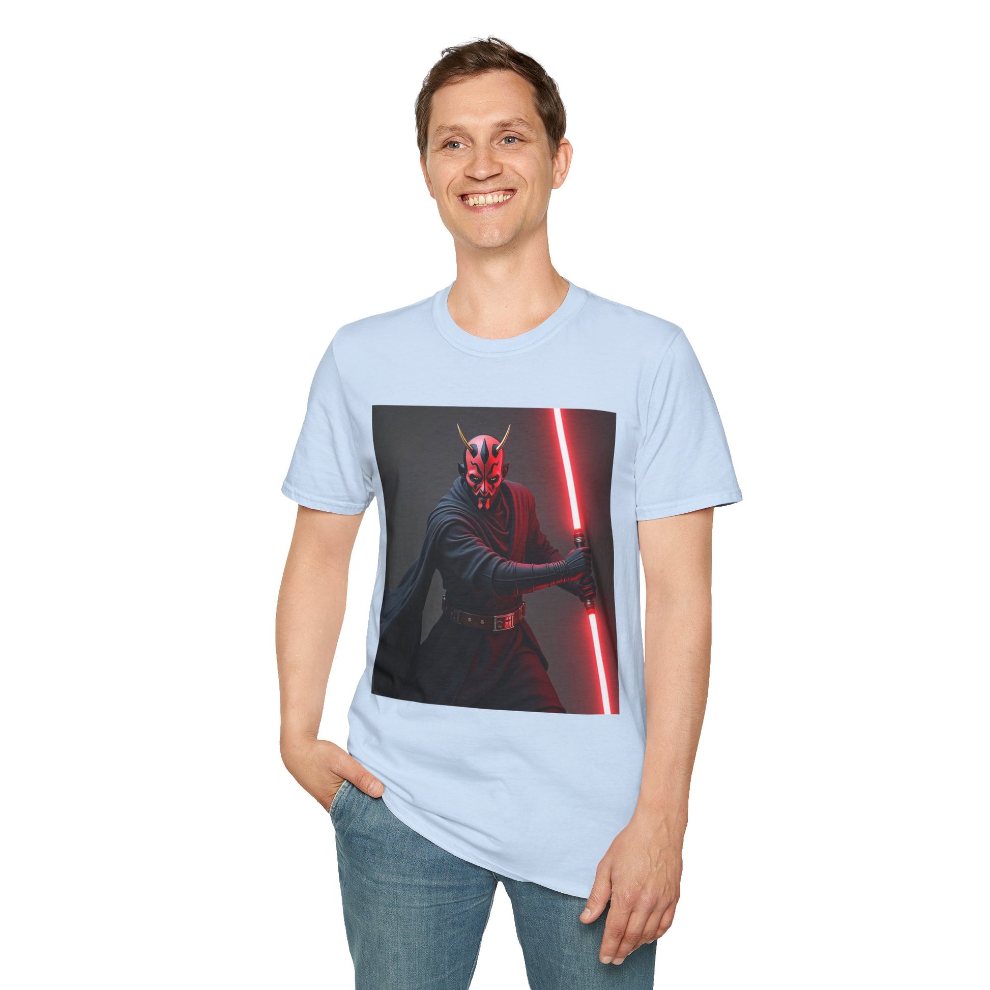 Darth Maul Graphic T-Shirt, Unisex Star Wars Tee, Sci-Fi Fan Apparel, Gift for Geeks, Cool Casual Shirt