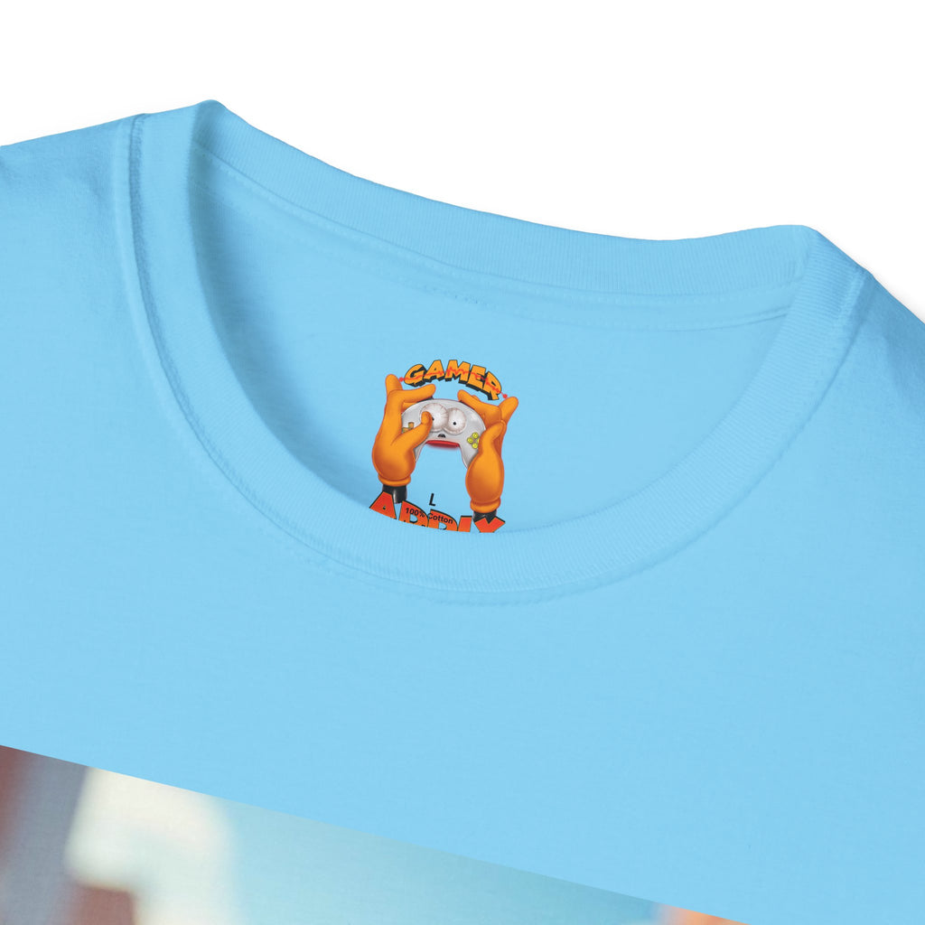 Cute Spiderman Cat Unisex Softstyle T-Shirt, Gift for Kids, Cartoon Tee, Fun Apparel, Birthday Parties, Cosplay, Summer Wear