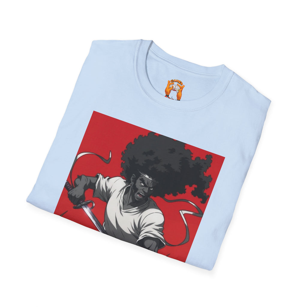 Street Samurai Graphic Tee, Unisex T-Shirt for Comic Fans, Unique Gift, Casual Wear, Street Style, Art-Inspired Apparel