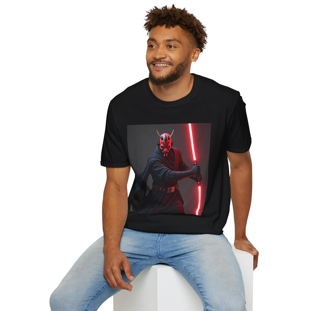 Darth Maul Graphic T-Shirt, Unisex Star Wars Tee, Sci-Fi Fan Apparel, Gift for Geeks, Cool Casual Shirt