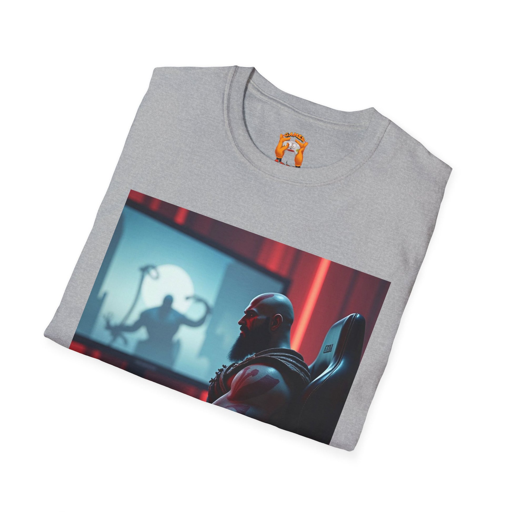 Copy of Gaming T-Shirt - Kratos Playing GOD OF WAR