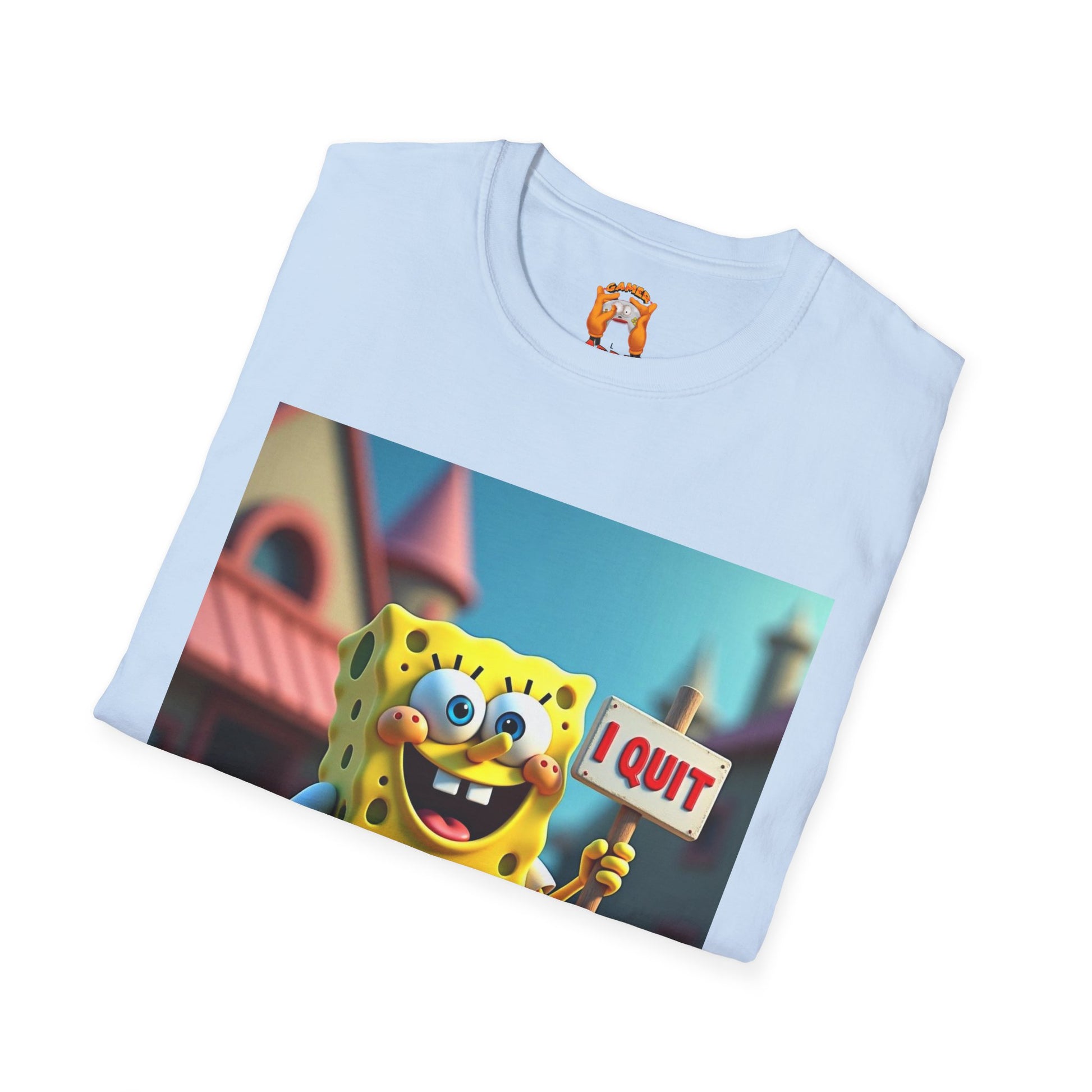 Funny SpongeBob T-Shirt, Ideal for Fans, Casual Wear, Gifts for Kids and Adults, Quirky Humor Tee, Fun Summer Outfit