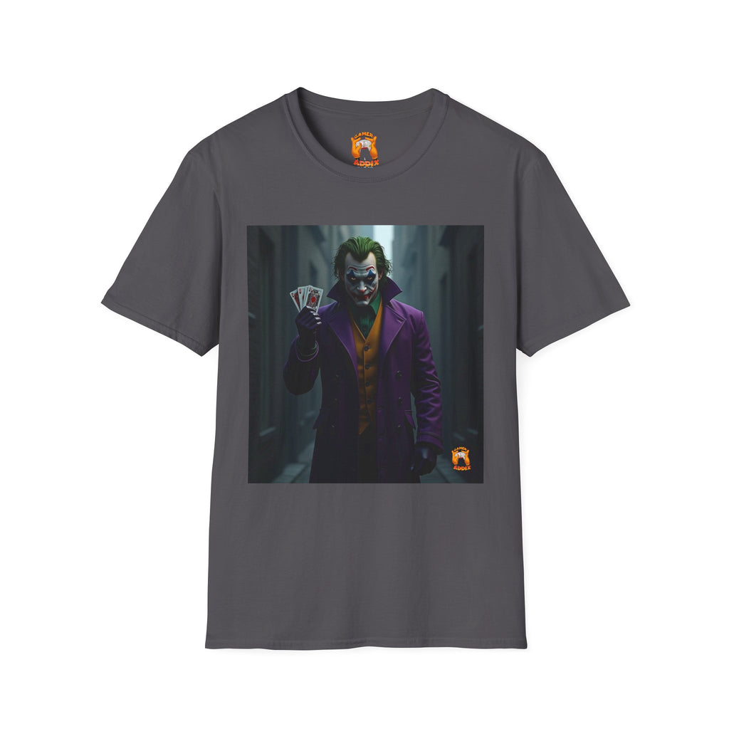 Joker Graphic T-Shirt, Unisex Tee, Geek Style Top, Comic Fan Apparel, Unique Gift for Him/Her, Halloween Costume Shirt
