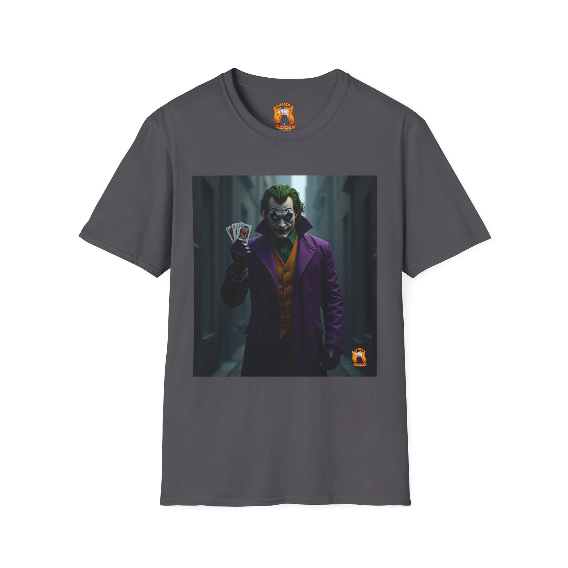 Joker Graphic T-Shirt, Unisex Tee, Geek Style Top, Comic Fan Apparel, Unique Gift for Him/Her, Halloween Costume Shirt