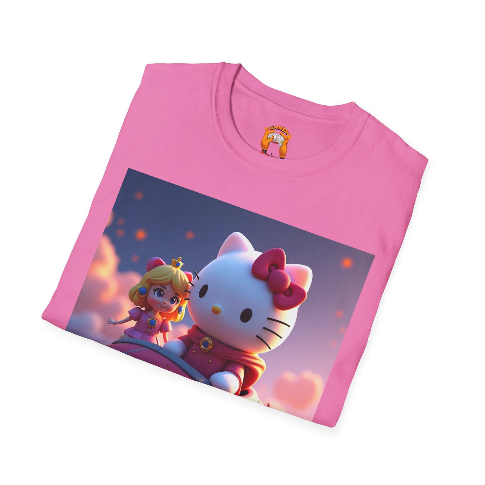 Cute Hello Kitty Graphic Tee,  T-Shirt, Kawaii Fashion, Anime Gift, Casual Wear, Comfortable Everyday Shirt