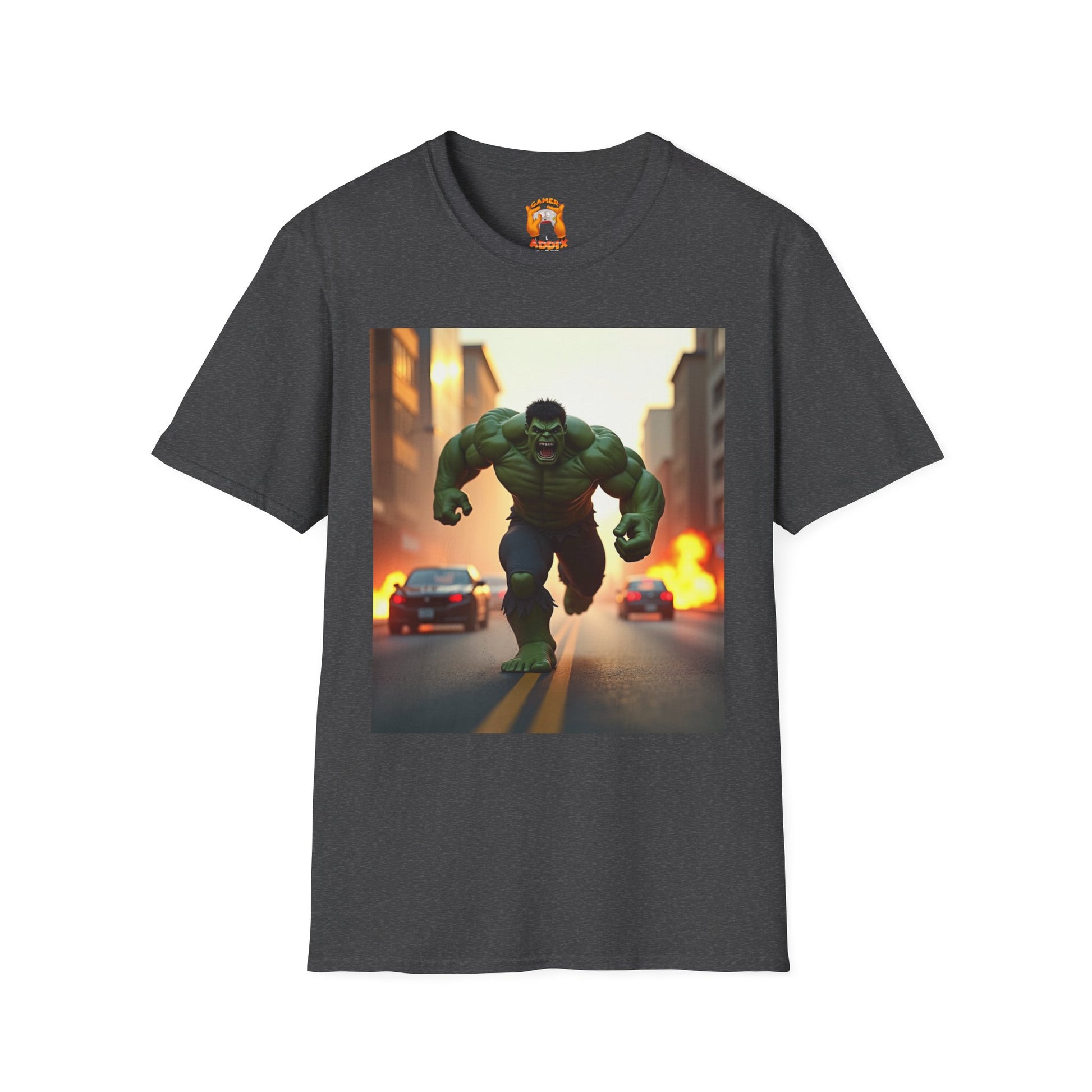 Hulk Graphic Tee - Unisex Softstyle T-Shirt, Casual Wear, Marvel Fan Gear, Birthday Gift, Everyday Outfit, Comic Lover Apparel
