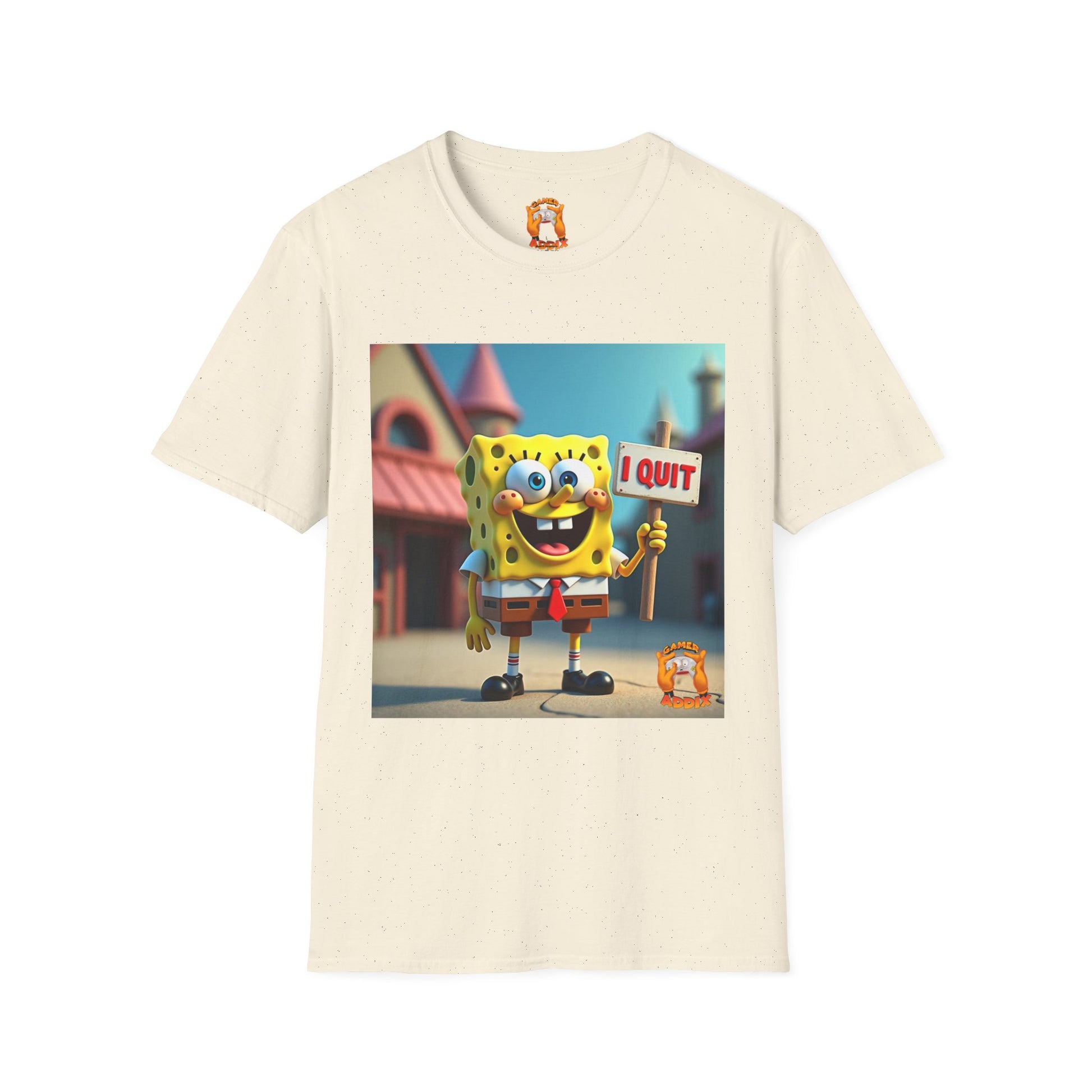 Funny SpongeBob T-Shirt, Ideal for Fans, Casual Wear, Gifts for Kids and Adults, Quirky Humor Tee, Fun Summer Outfit
