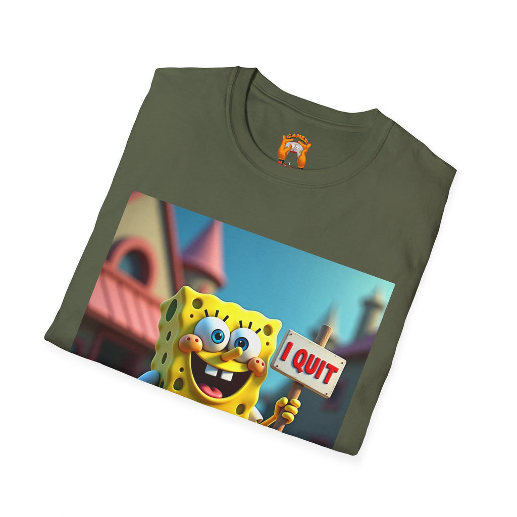 Funny SpongeBob T-Shirt, Ideal for Fans, Casual Wear, Gifts for Kids and Adults, Quirky Humor Tee, Fun Summer Outfit