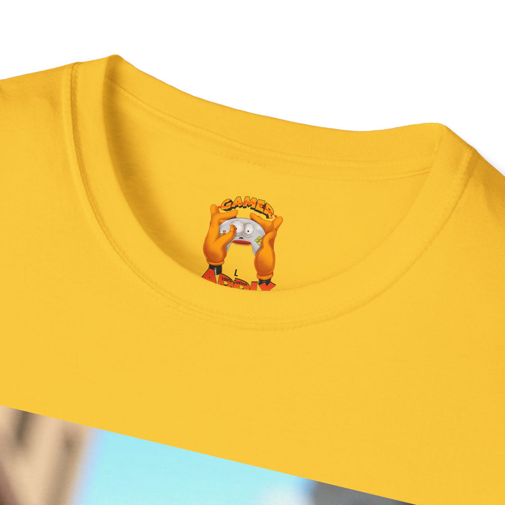 Mz. P MAN Cute Cartoon Character  Softstyle T-Shirt, Fun Graphic Tee for Kids and Adults, Gift for Birthdays, Holidays, or Just Because!