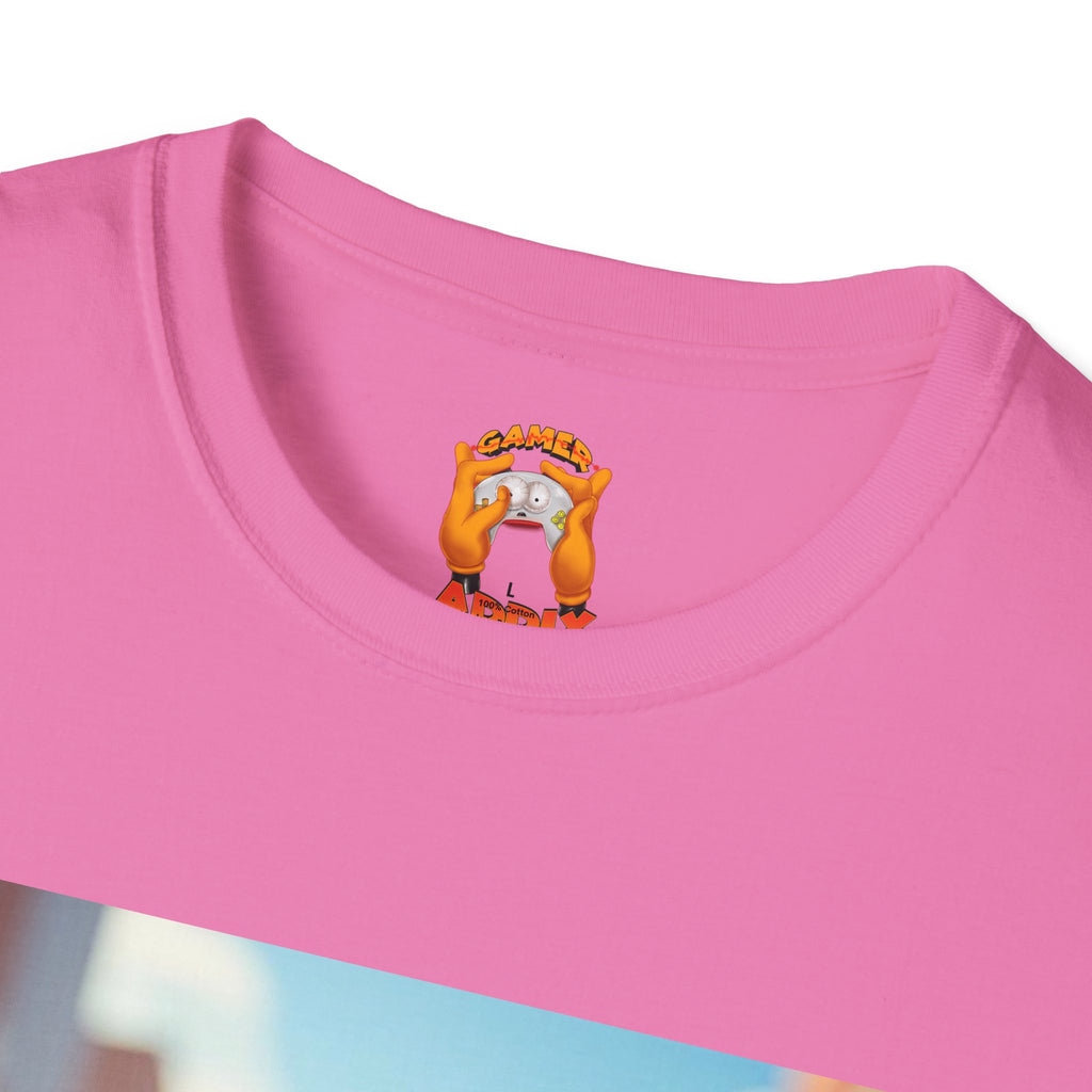 Cute Spiderman Cat Unisex Softstyle T-Shirt, Gift for Kids, Cartoon Tee, Fun Apparel, Birthday Parties, Cosplay, Summer Wear