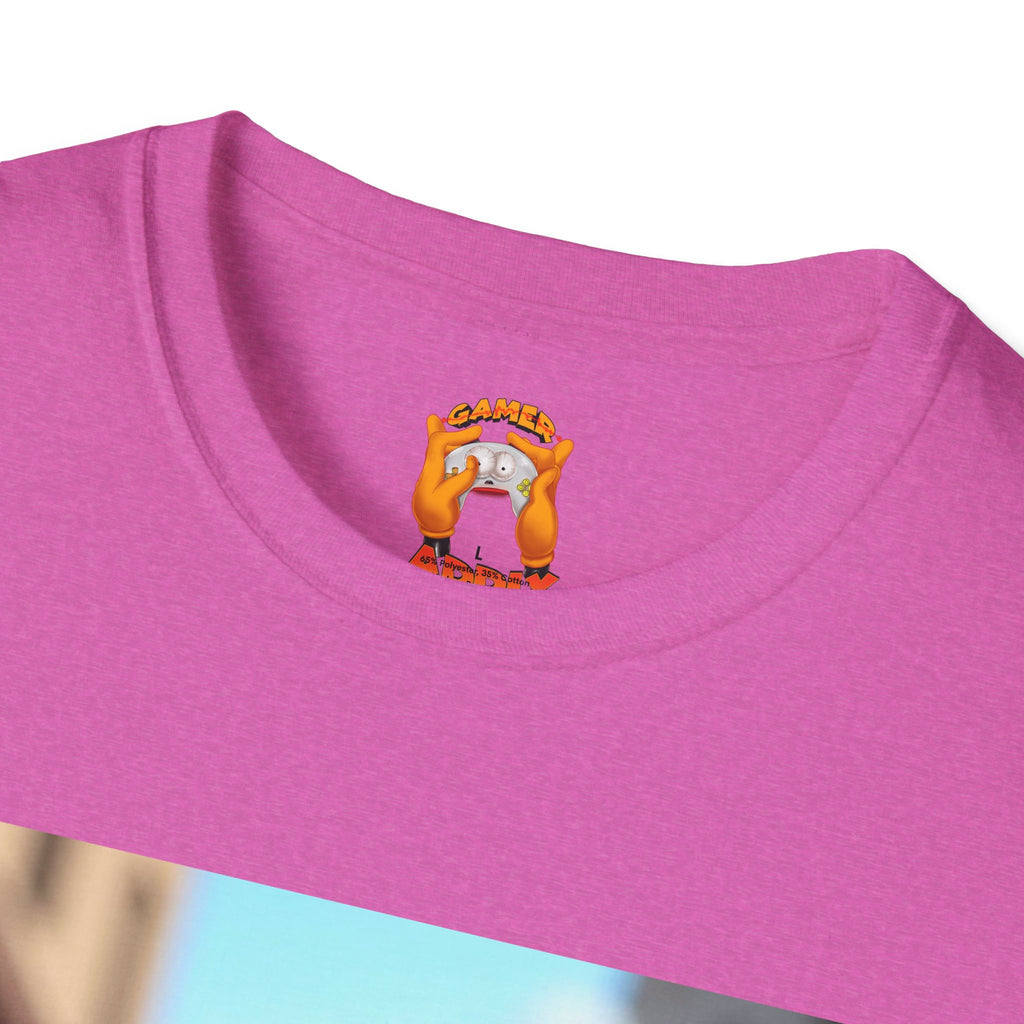 Mz. P MAN Cute Cartoon Character  Softstyle T-Shirt, Fun Graphic Tee for Kids and Adults, Gift for Birthdays, Holidays, or Just Because!