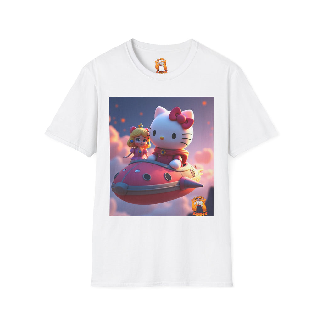 Cute Hello Kitty Graphic Tee,  T-Shirt, Kawaii Fashion, Anime Gift, Casual Wear, Comfortable Everyday Shirt