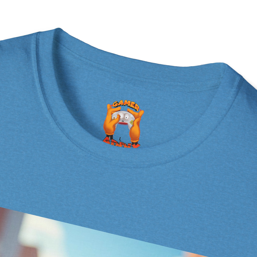 Cute Spiderman Cat Unisex Softstyle T-Shirt, Gift for Kids, Cartoon Tee, Fun Apparel, Birthday Parties, Cosplay, Summer Wear