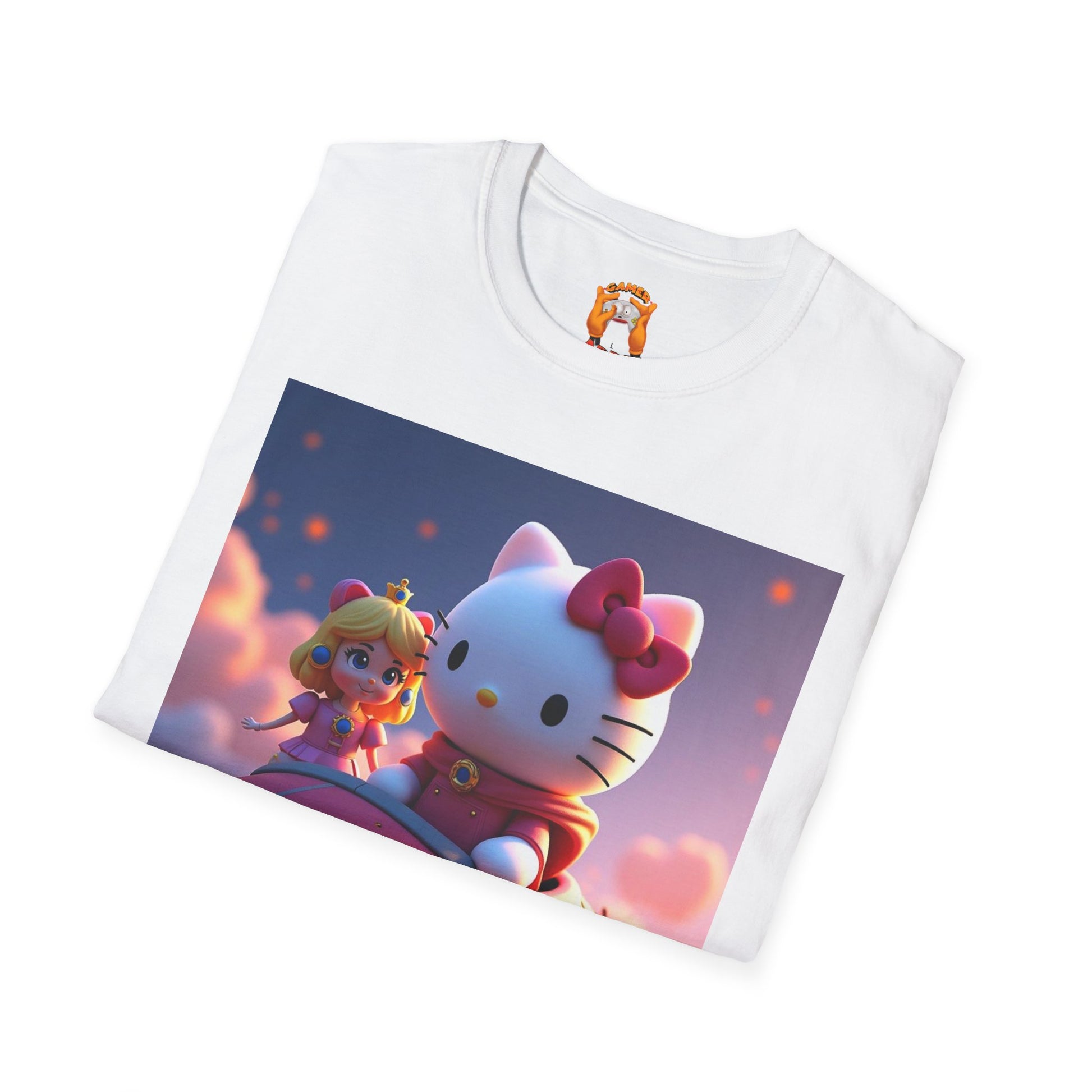 Cute Hello Kitty Graphic Tee,  T-Shirt, Kawaii Fashion, Anime Gift, Casual Wear, Comfortable Everyday Shirt