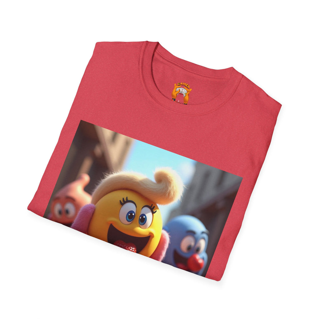 Mz. P MAN Cute Cartoon Character  Softstyle T-Shirt, Fun Graphic Tee for Kids and Adults, Gift for Birthdays, Holidays, or Just Because!