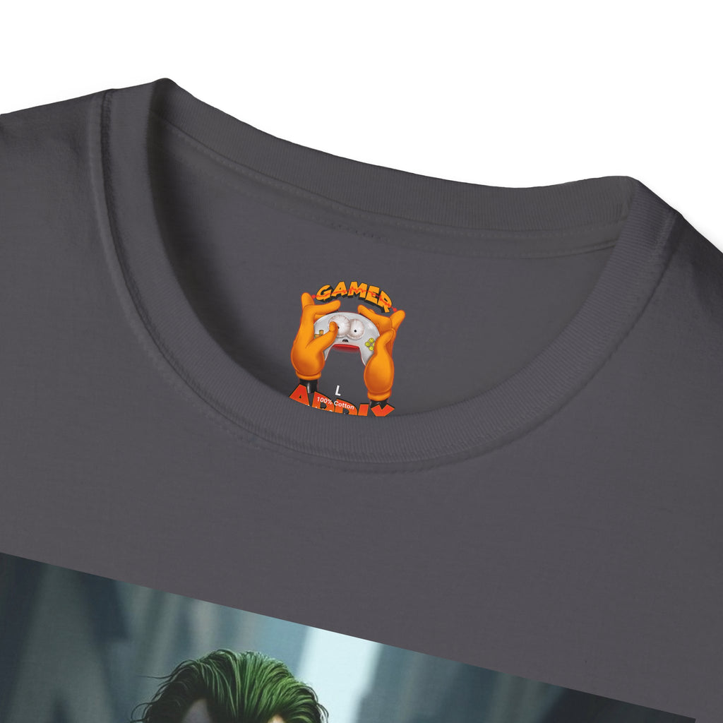 Joker Graphic T-Shirt, Unisex Tee, Geek Style Top, Comic Fan Apparel, Unique Gift for Him/Her, Halloween Costume Shirt