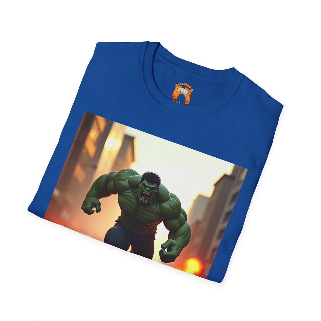 Hulk Graphic Tee - Unisex Softstyle T-Shirt, Casual Wear, Marvel Fan Gear, Birthday Gift, Everyday Outfit, Comic Lover Apparel