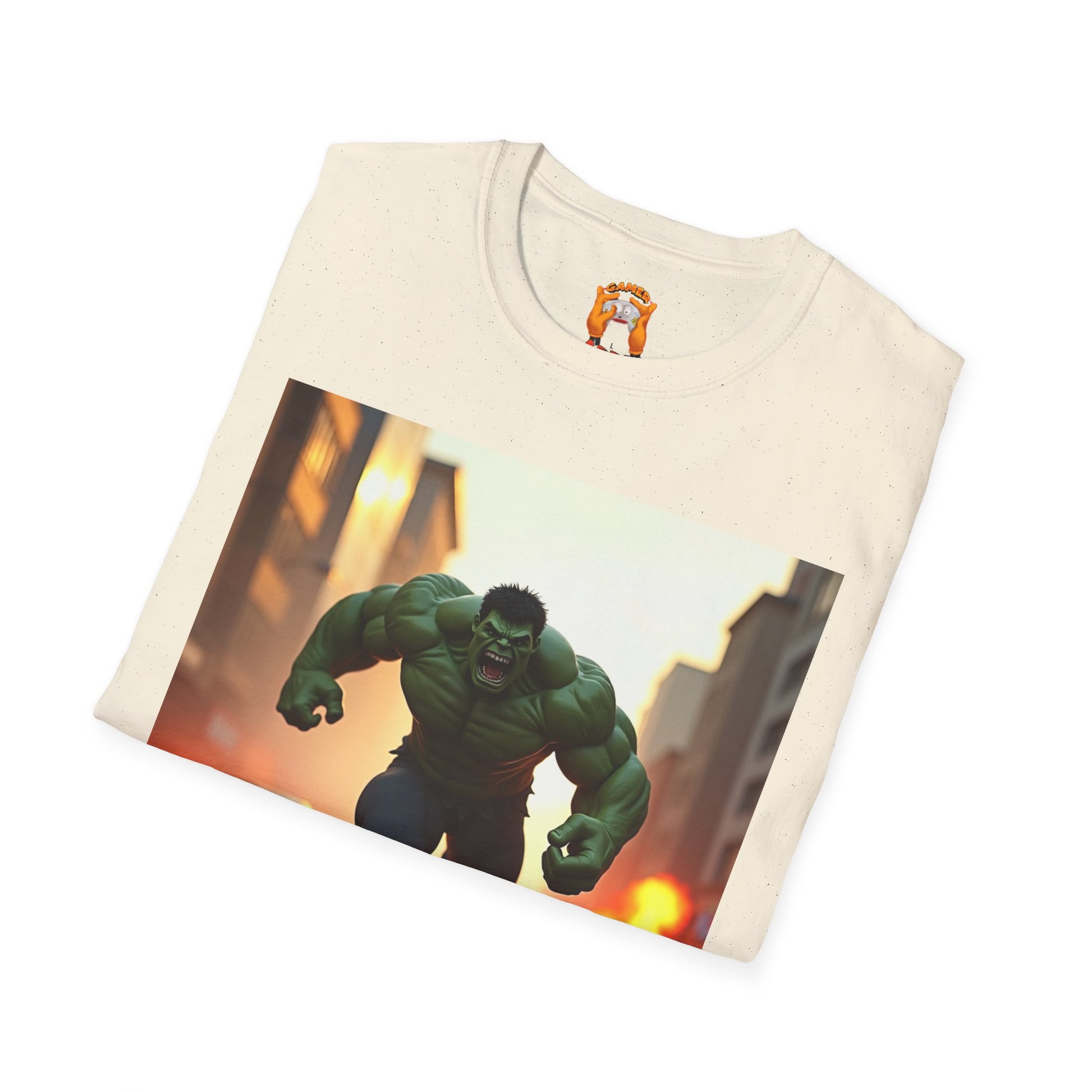 Hulk Graphic Tee - Unisex Softstyle T-Shirt, Casual Wear, Marvel Fan Gear, Birthday Gift, Everyday Outfit, Comic Lover Apparel