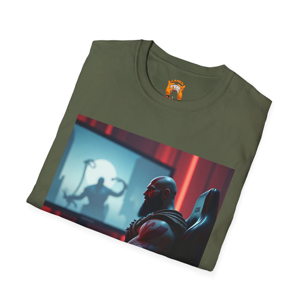 Copy of Gaming T-Shirt - Kratos Playing GOD OF WAR