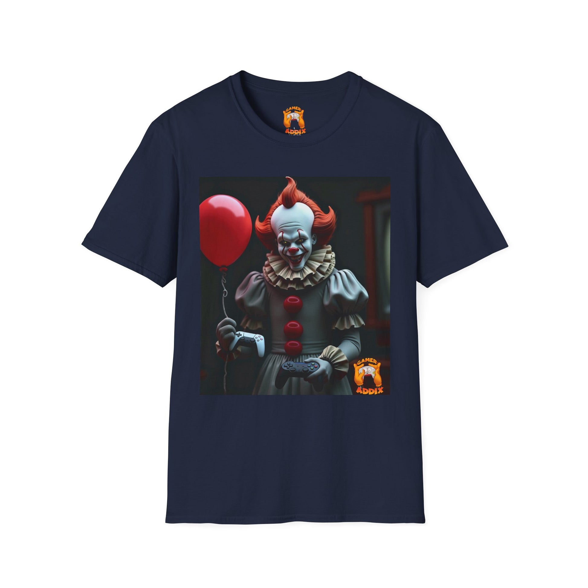 Horror Clown T-Shirt — Pennywise Gaming Clown Graphic Tee