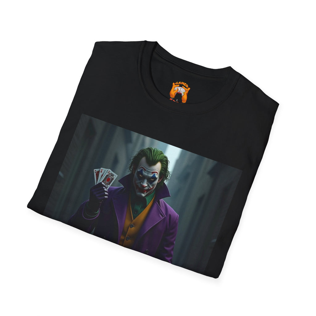 Joker Graphic T-Shirt, Unisex Tee, Geek Style Top, Comic Fan Apparel, Unique Gift for Him/Her, Halloween Costume Shirt