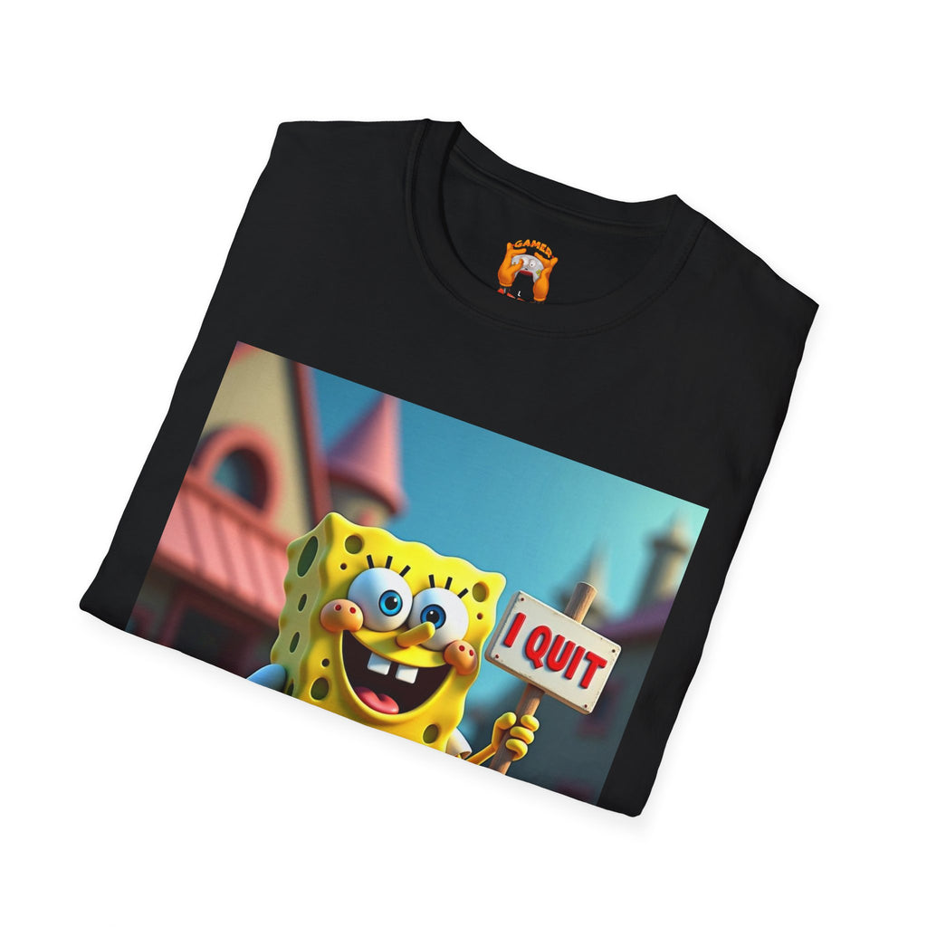 Funny SpongeBob T-Shirt, Ideal for Fans, Casual Wear, Gifts for Kids and Adults, Quirky Humor Tee, Fun Summer Outfit